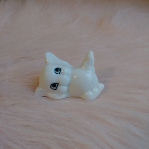 Vintage Kitsch Bone China Little Pig Figurine